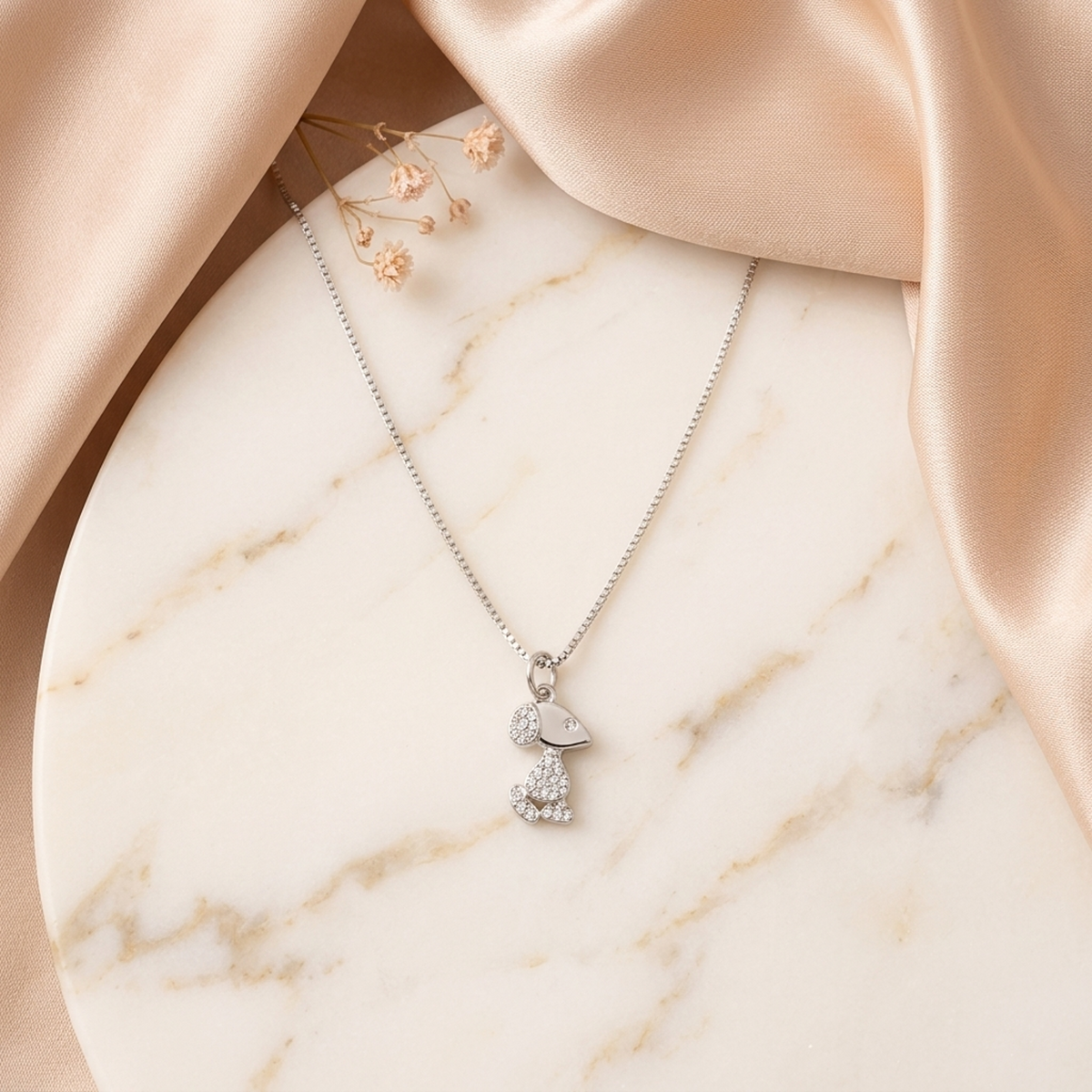 92.5 Silver Cute Animal Pendant