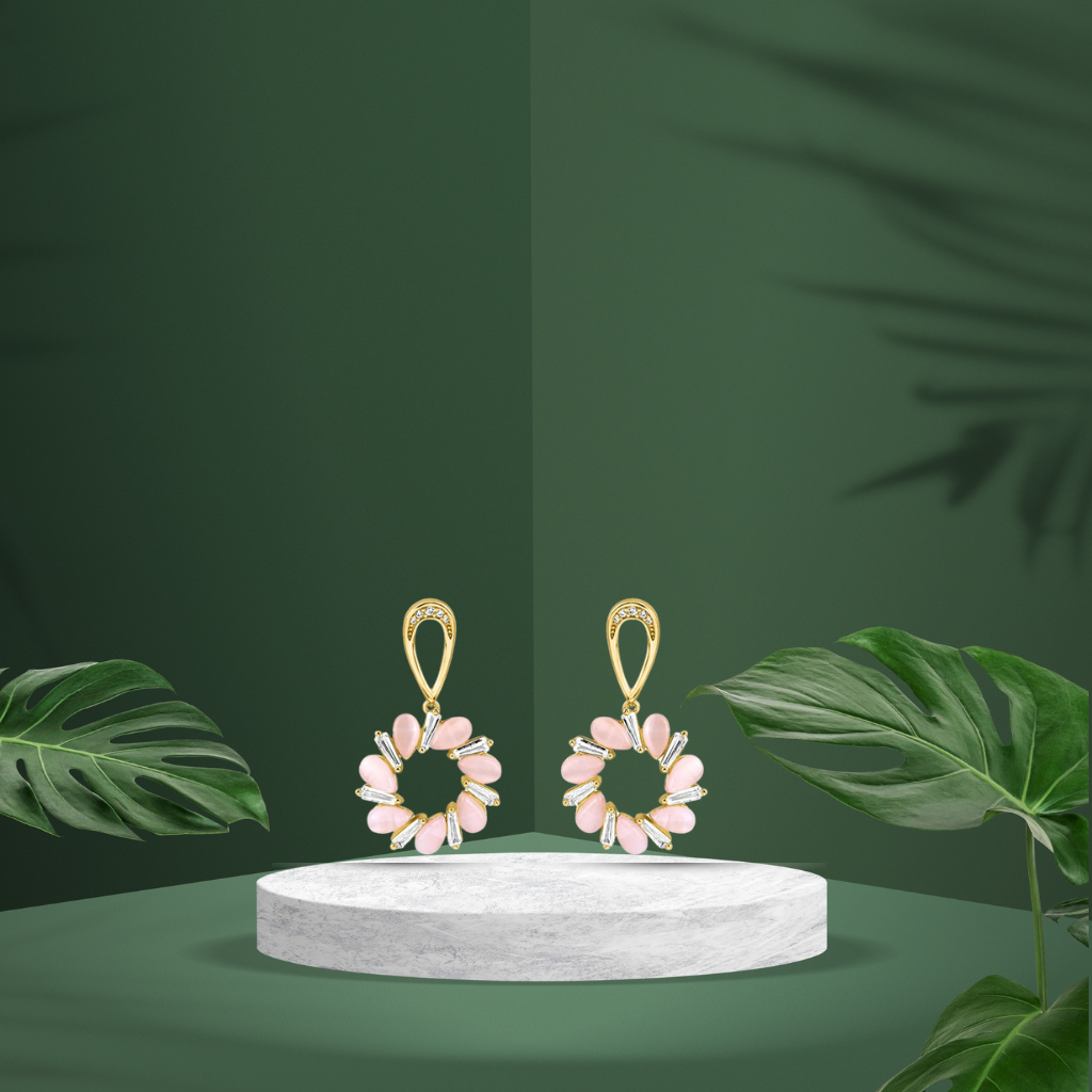 Gold Floral Grace Earrings