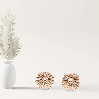 Rose Gold Orris Earrings