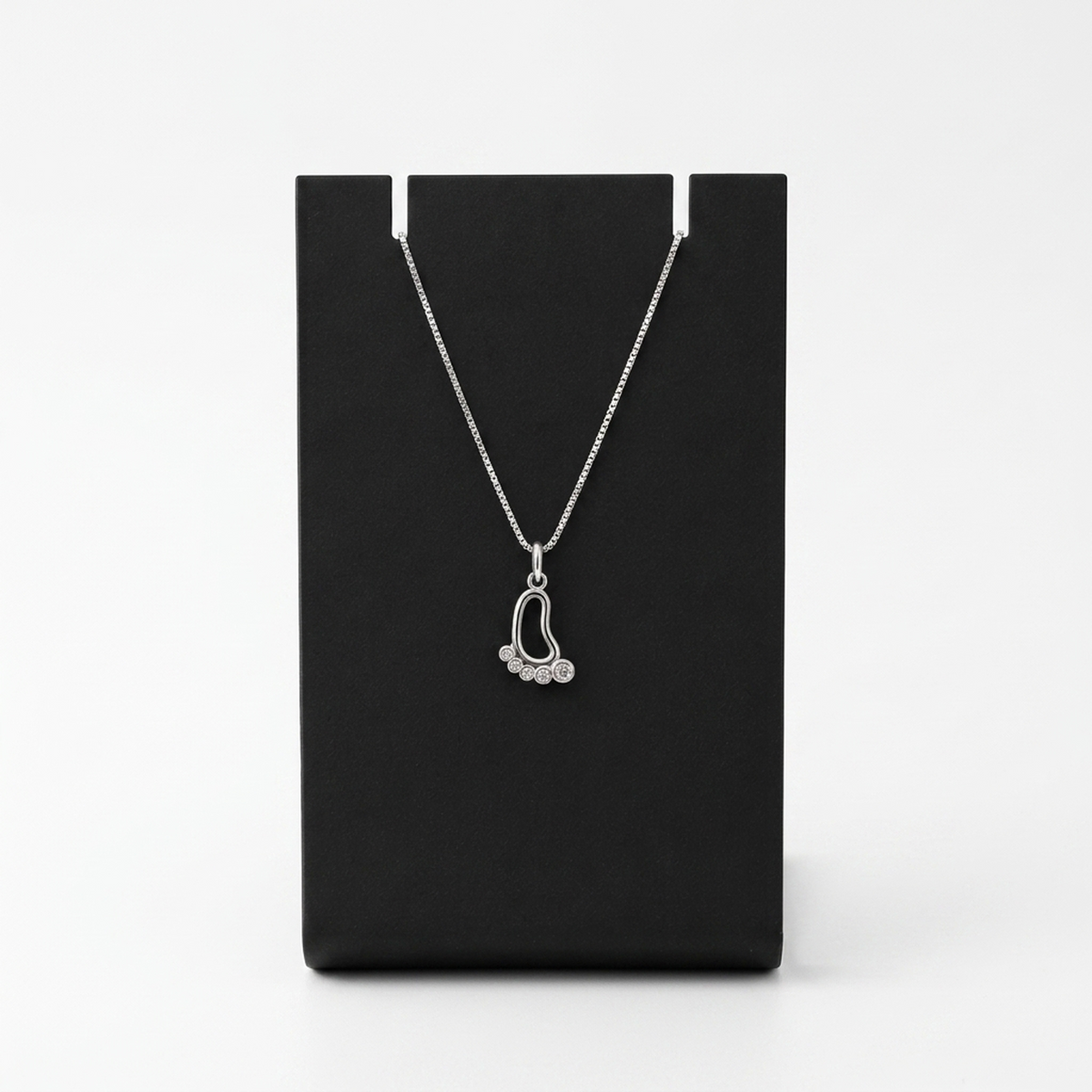 92.5 Silver Baby Footprint Pendant