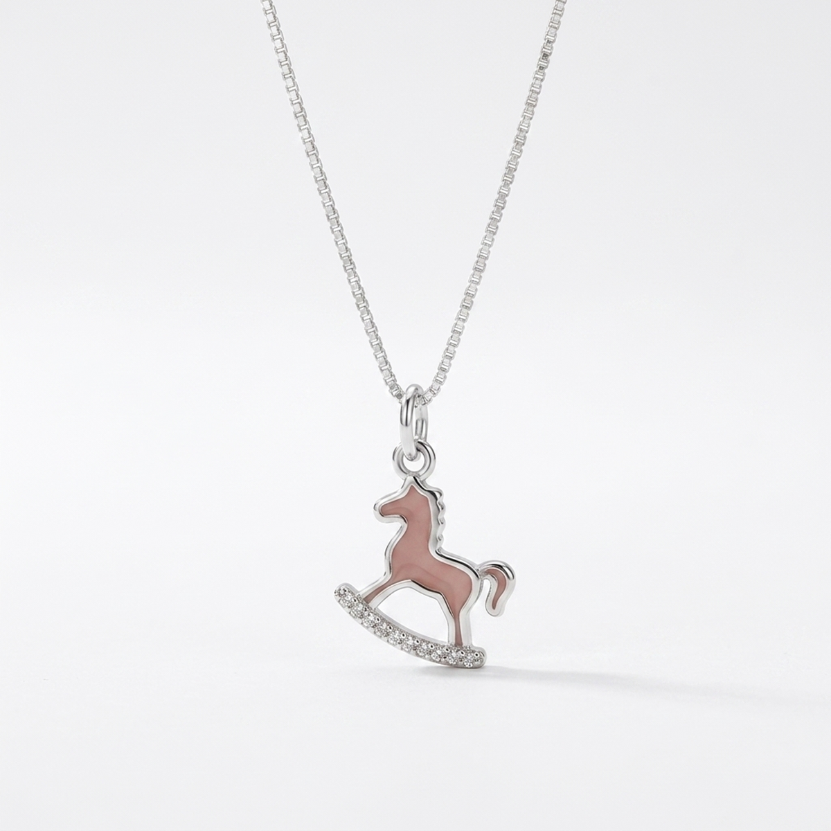 92.5 Silver Rocking Horse Charm Silver Pendant