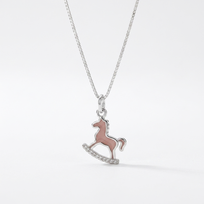 92.5 Silver Rocking Horse Charm Silver Pendant