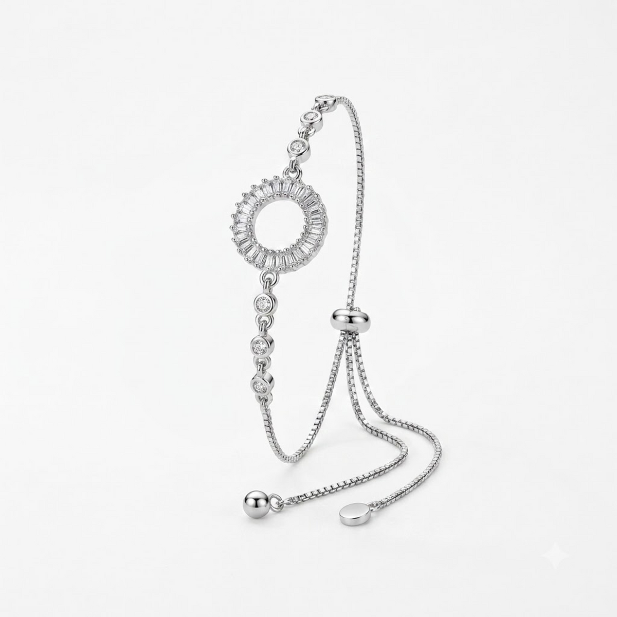 Celestial Open Circle Tennis Bracelet