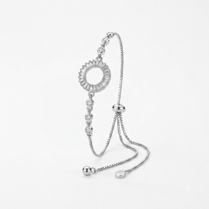 Celestial Open Circle Tennis Bracelet