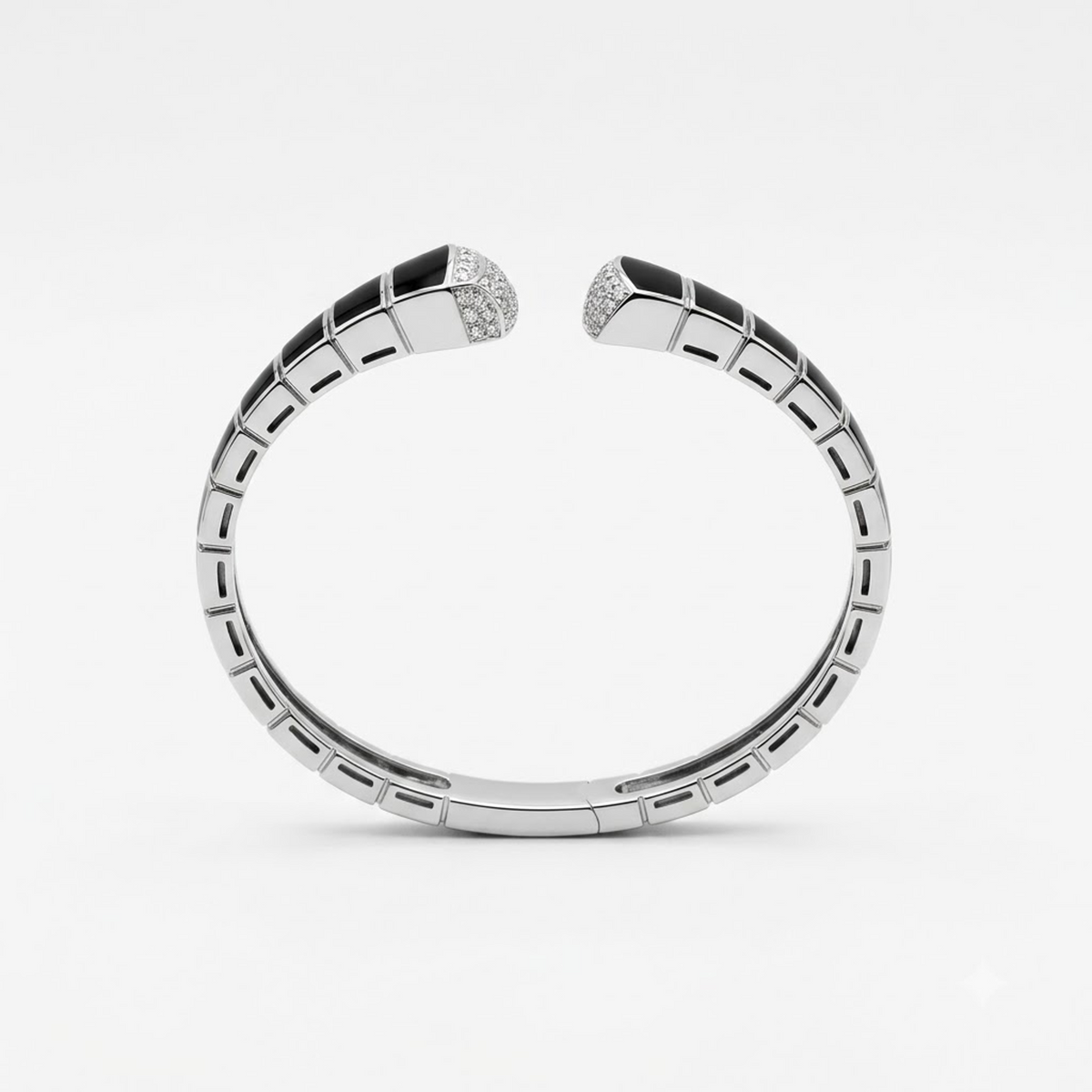 Silver Rectangular Segment Adjustable Kada