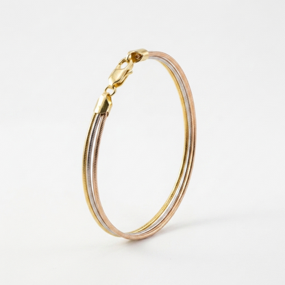 Rose Gold Triple Line Bracelet - Image 1