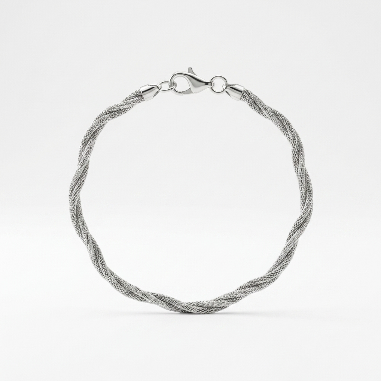 Silver Wave Twist Bracelet - Image 1