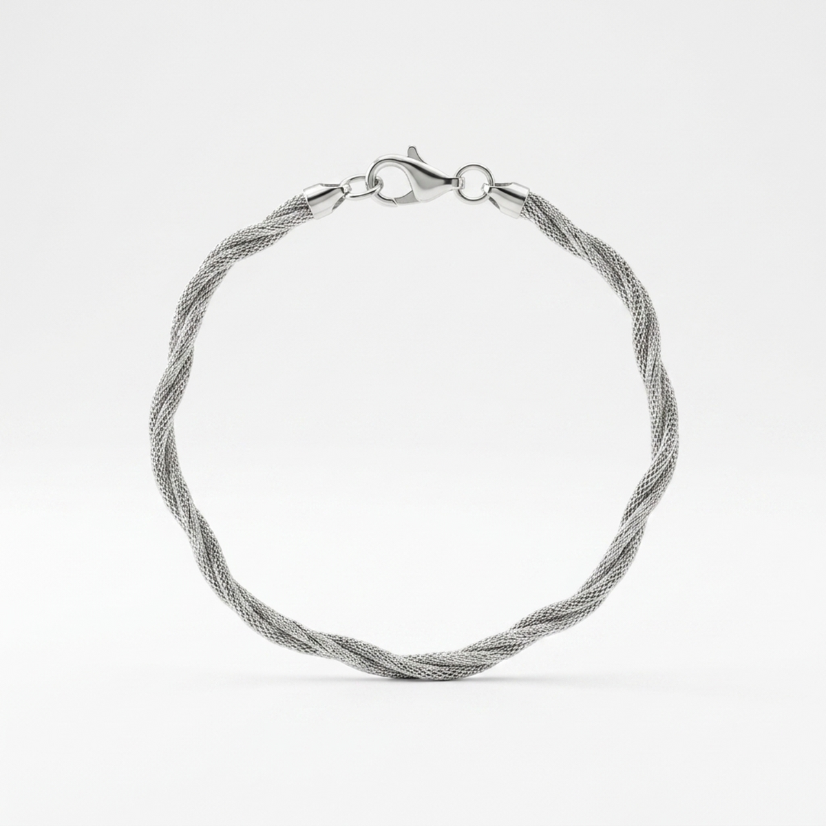 Silver Wave Twist Bracelet - Image 1