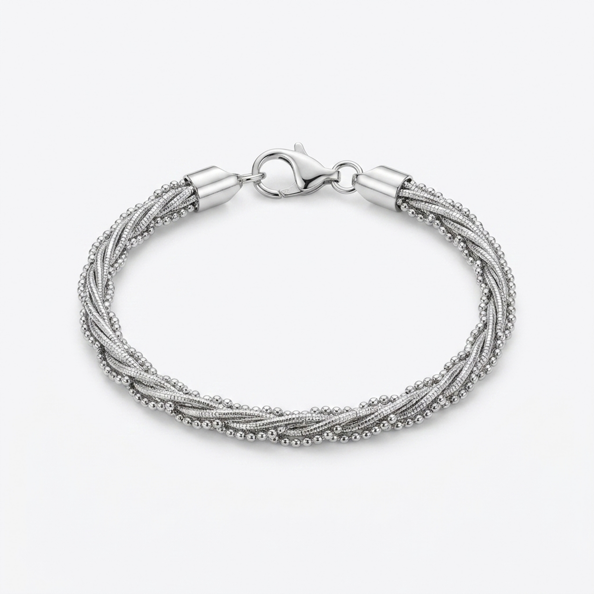 Silver Triple Chain Bracelet - Image 1