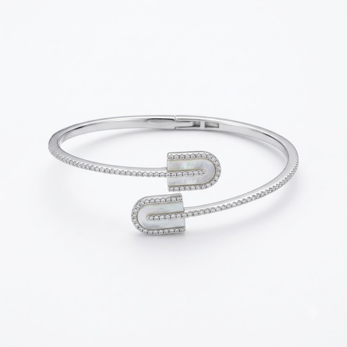 Silver Horseshoe Open Adjustable Kada