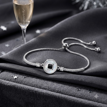 Square Halo Slider Bracelet