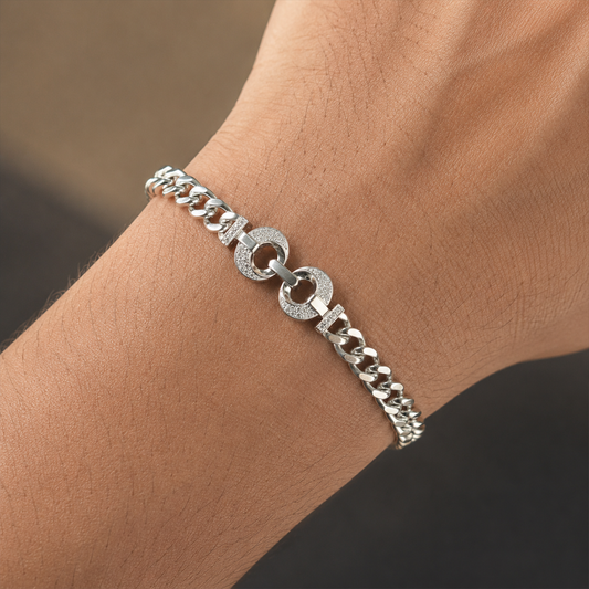 Silver Infinity Circle Bracelet