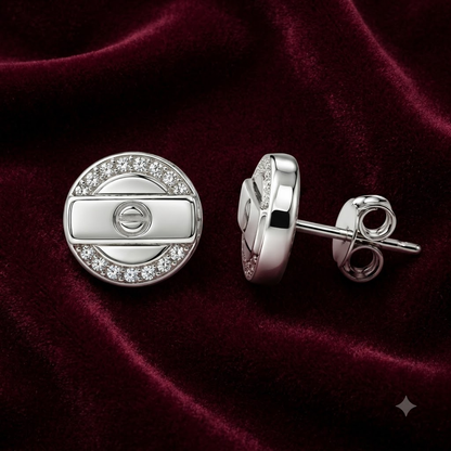 White Gold Diamond Stud