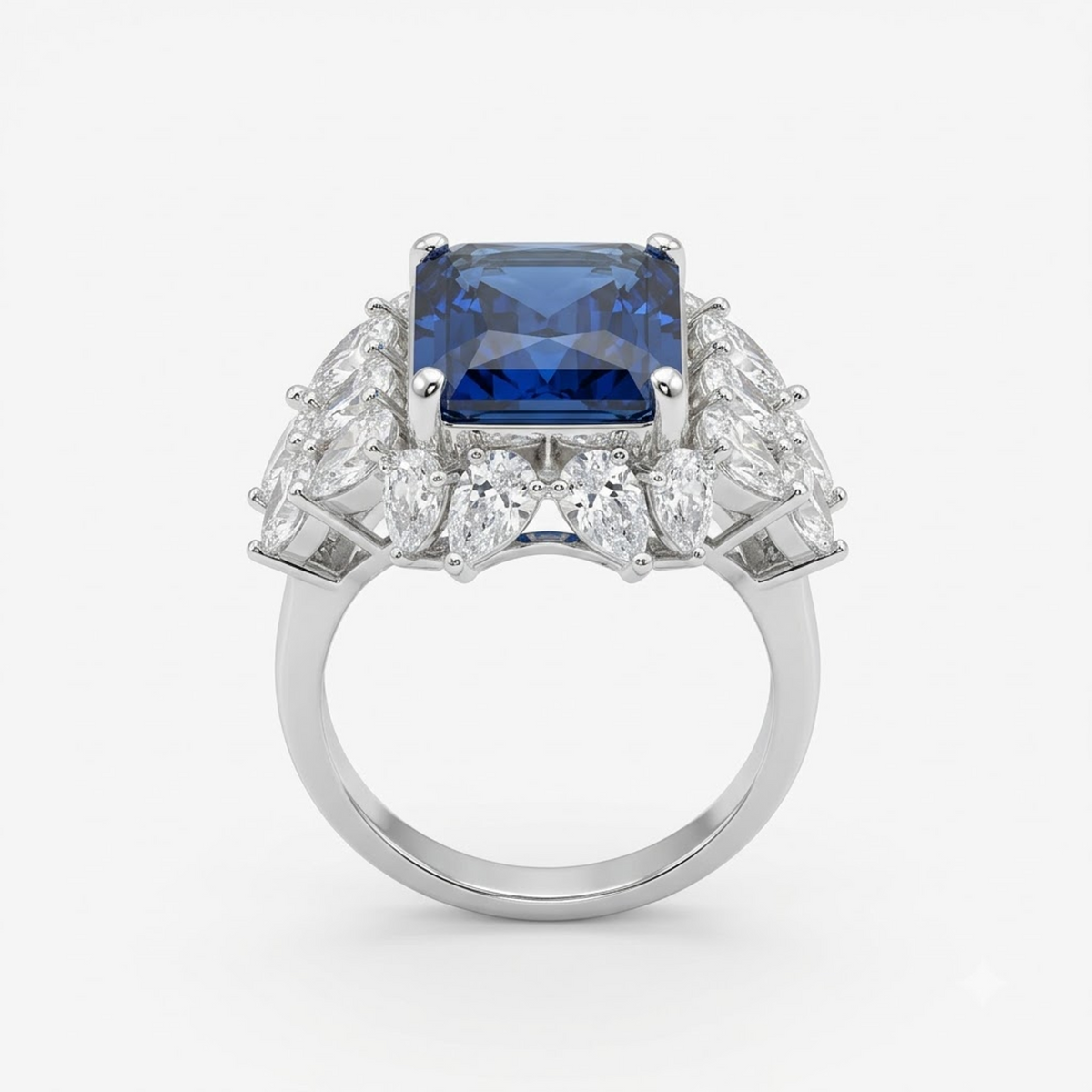 Silver Noir Elegance Ring