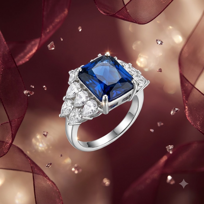 Silver Noir Elegance Ring