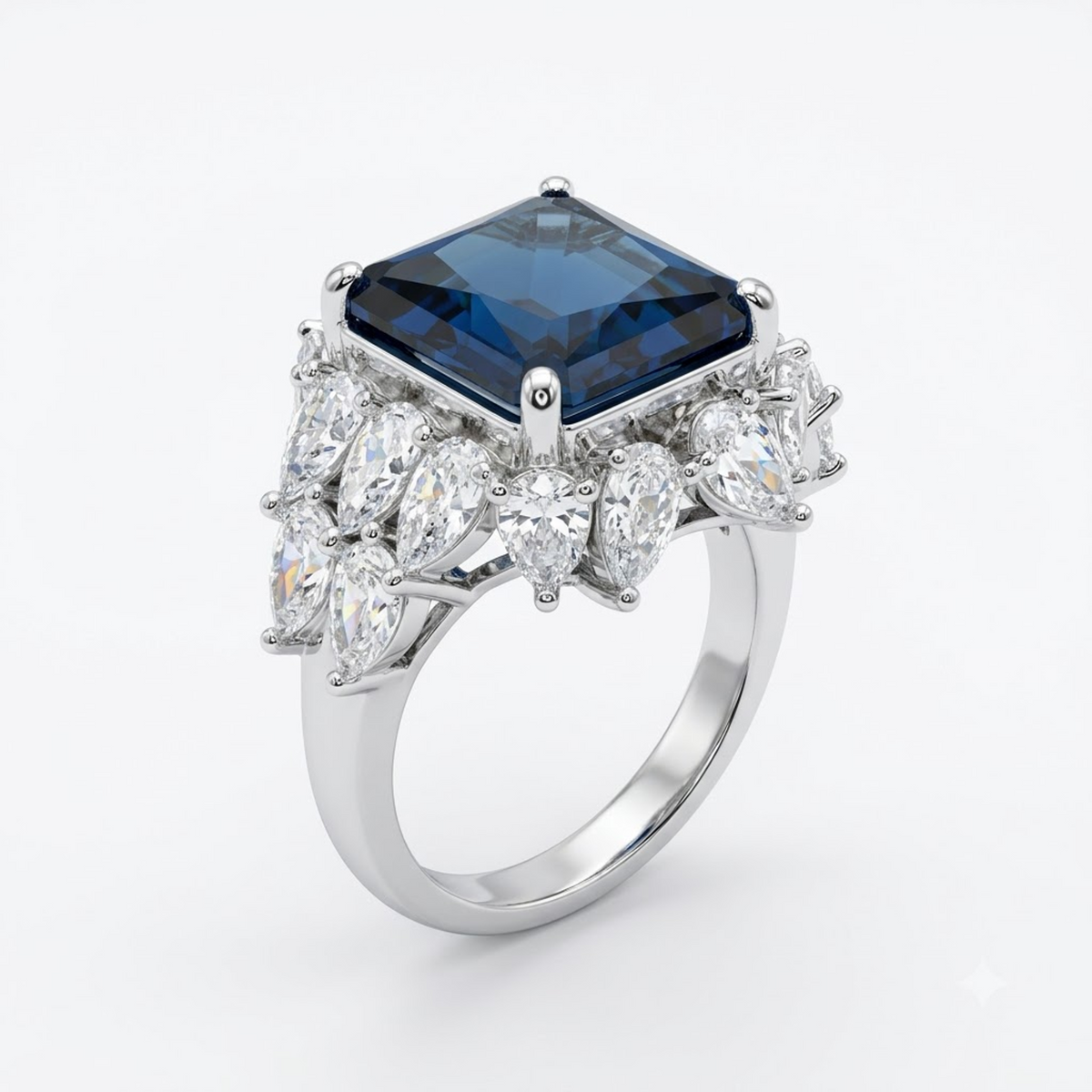 Silver Noir Elegance Ring