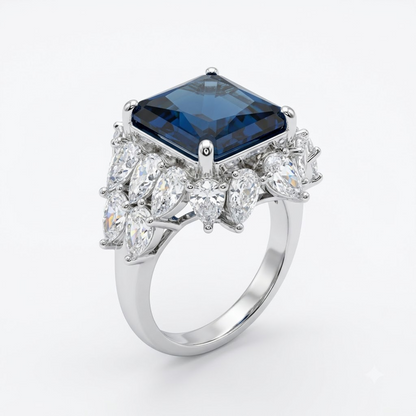 Silver Noir Elegance Ring