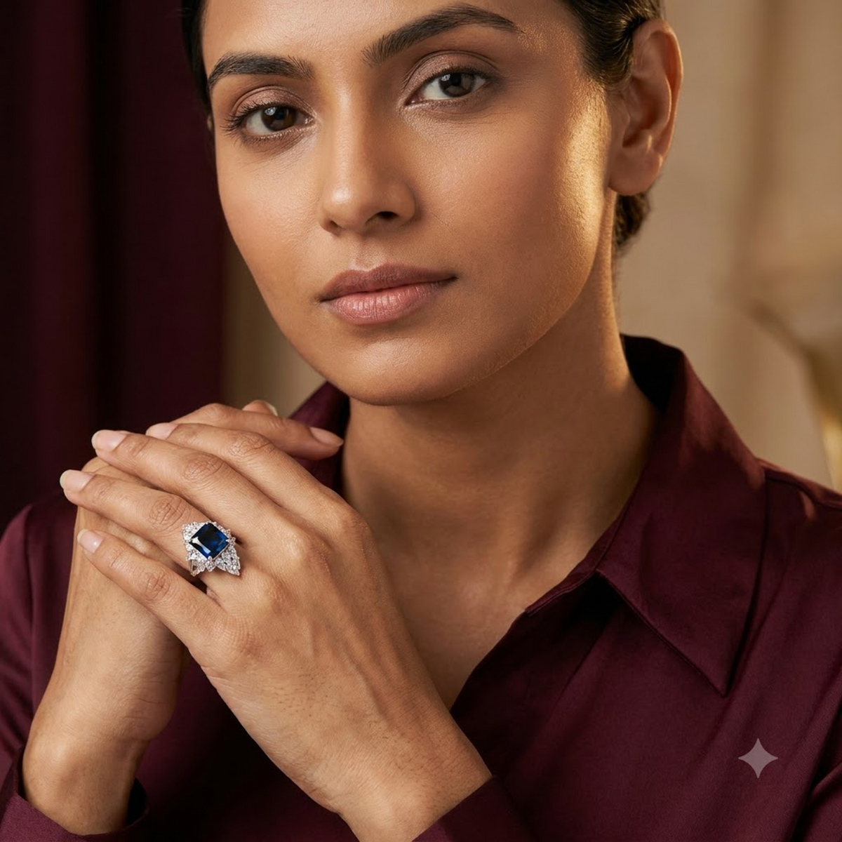 Silver Noir Elegance Ring