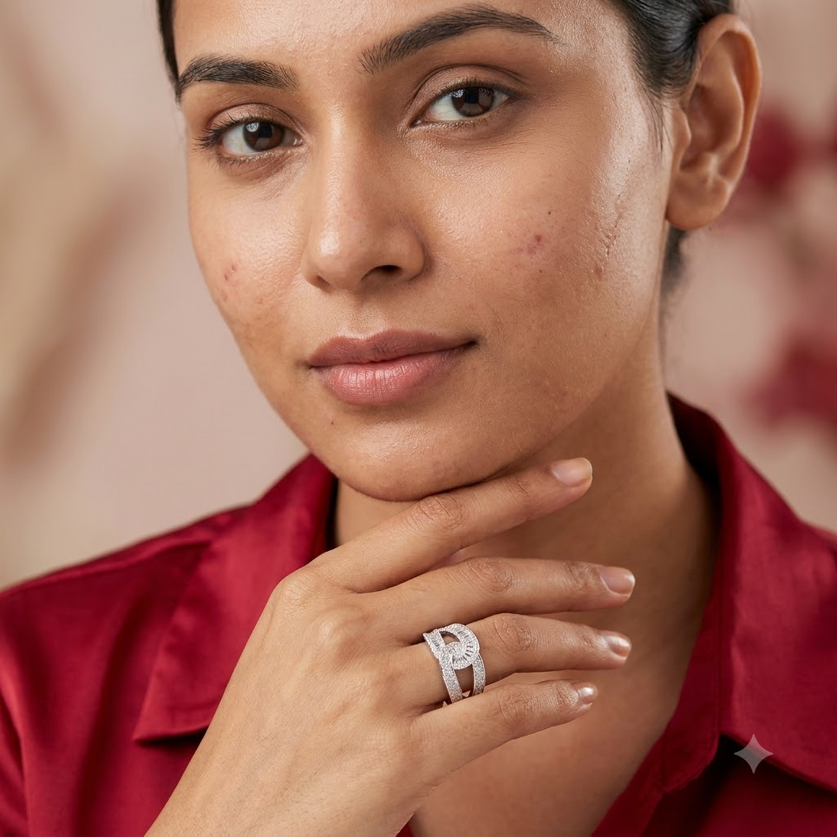 Silver Intertwined Luxe Ring