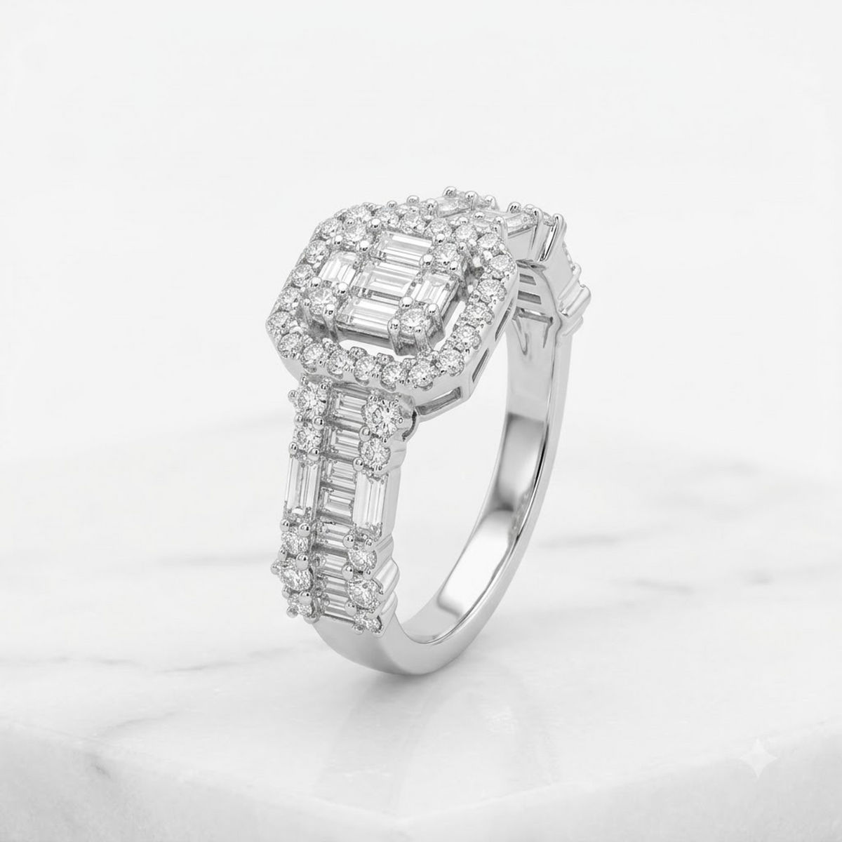 Monarch Illusion Halo Ring