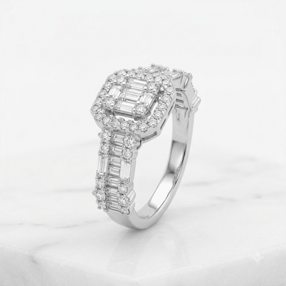 Monarch Illusion Halo Ring