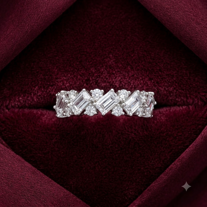 Prism Wave Cluster Ring