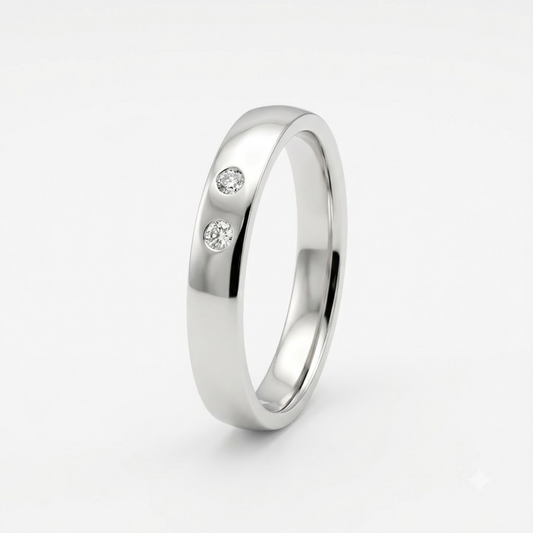 Orion Minimalist Two-Stone Ring