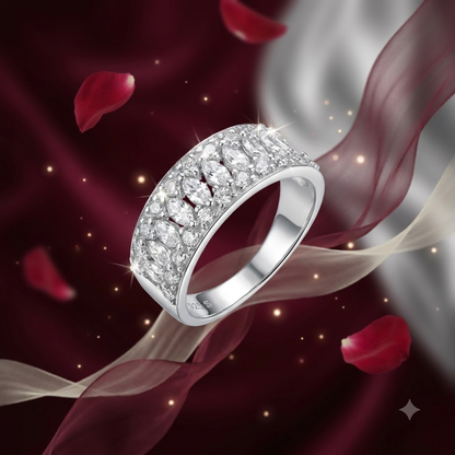 Gild Marquise Pave Wide Ring