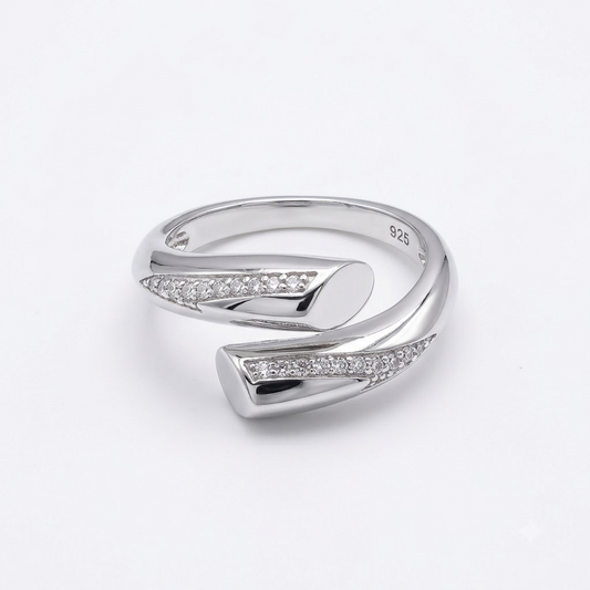 Marquise Solitaire Bypass Ring