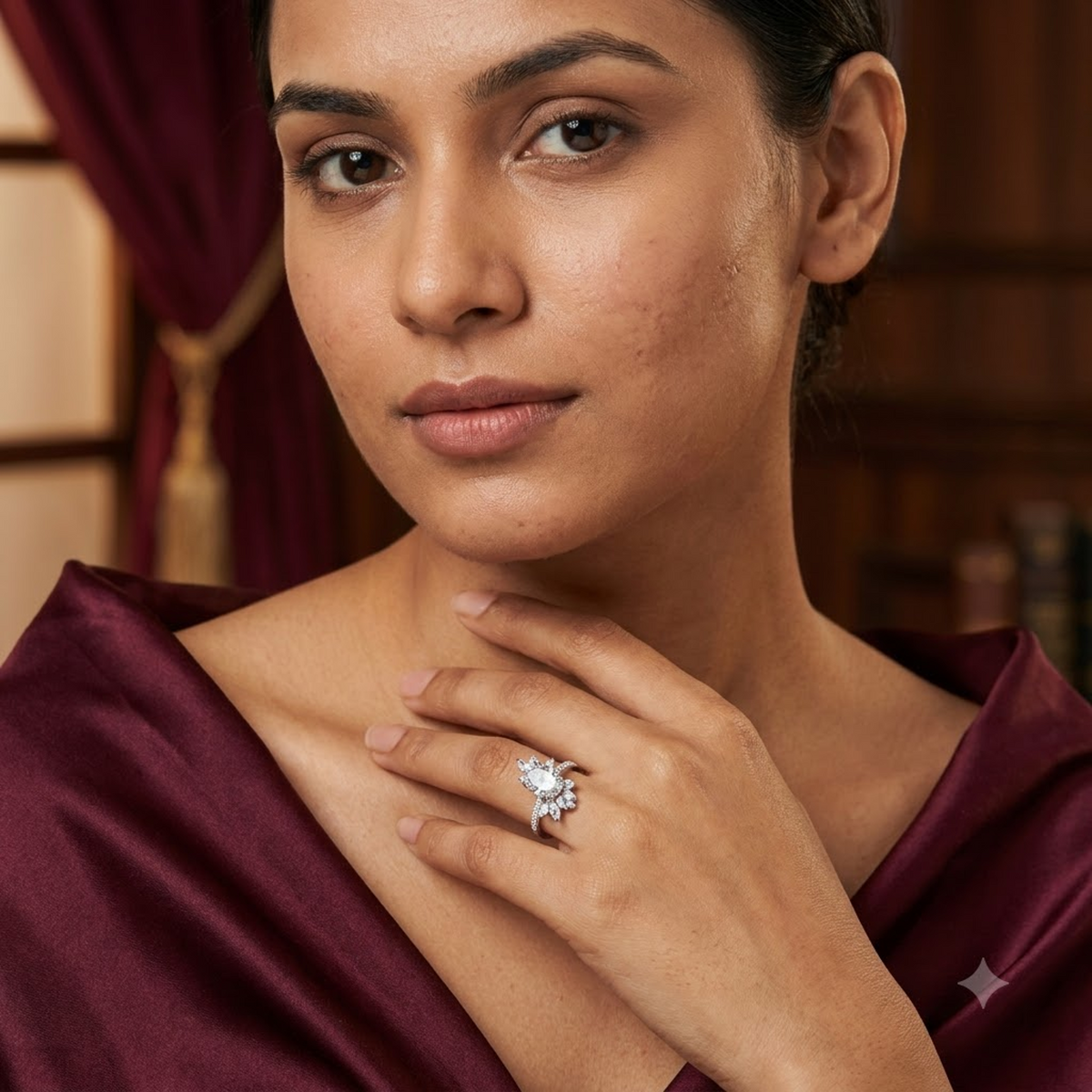 Flora Oval Blossom Ring