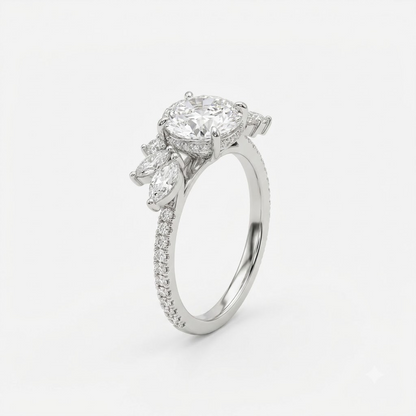 Flora Oval Blossom Ring