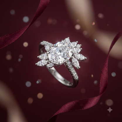 Flora Oval Blossom Ring