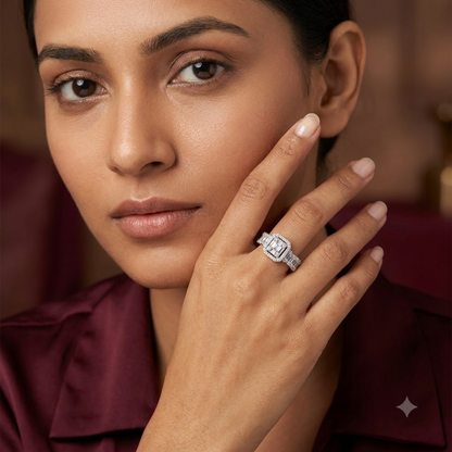 Monarch Illusion Halo Ring