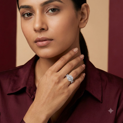 Monarch Illusion Halo Ring