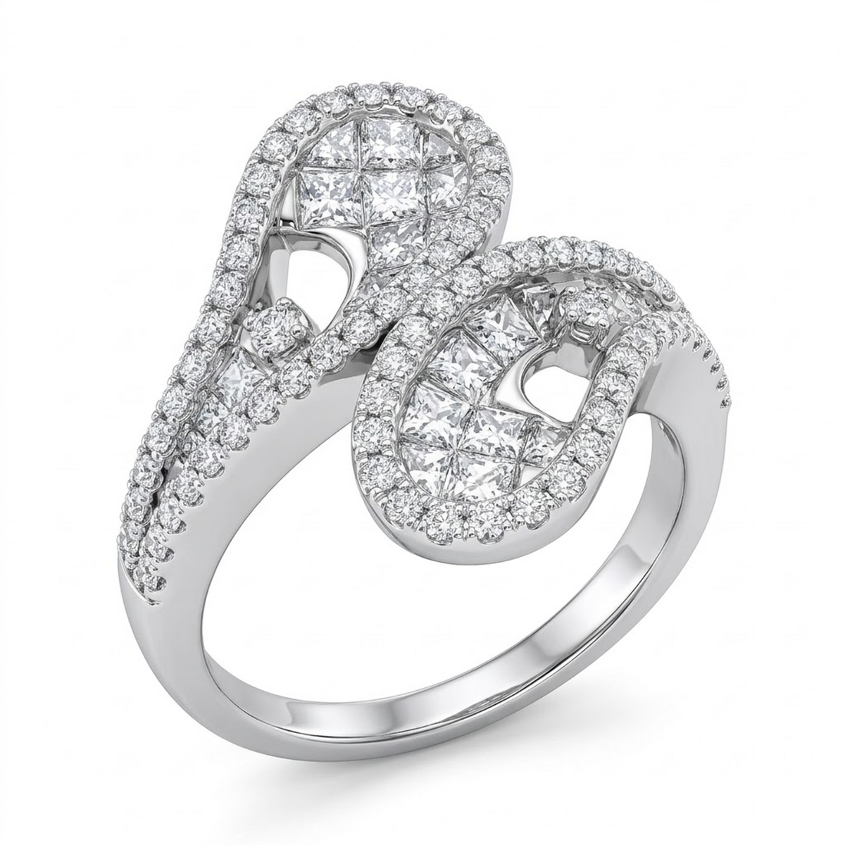 Interlock Diamond Ring