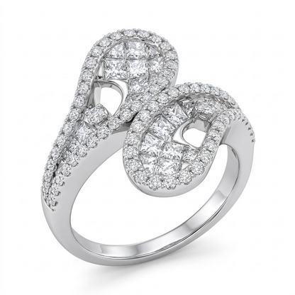 Interlock Diamond Ring