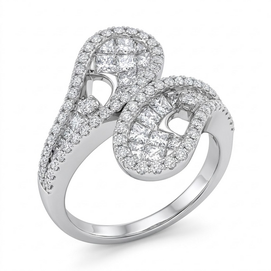 Interlock Diamond Ring