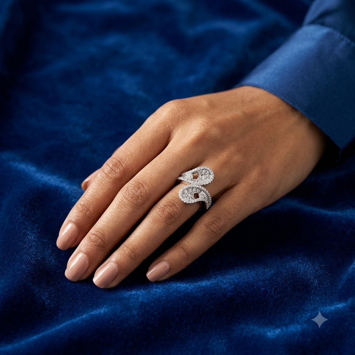Interlock Diamond Ring