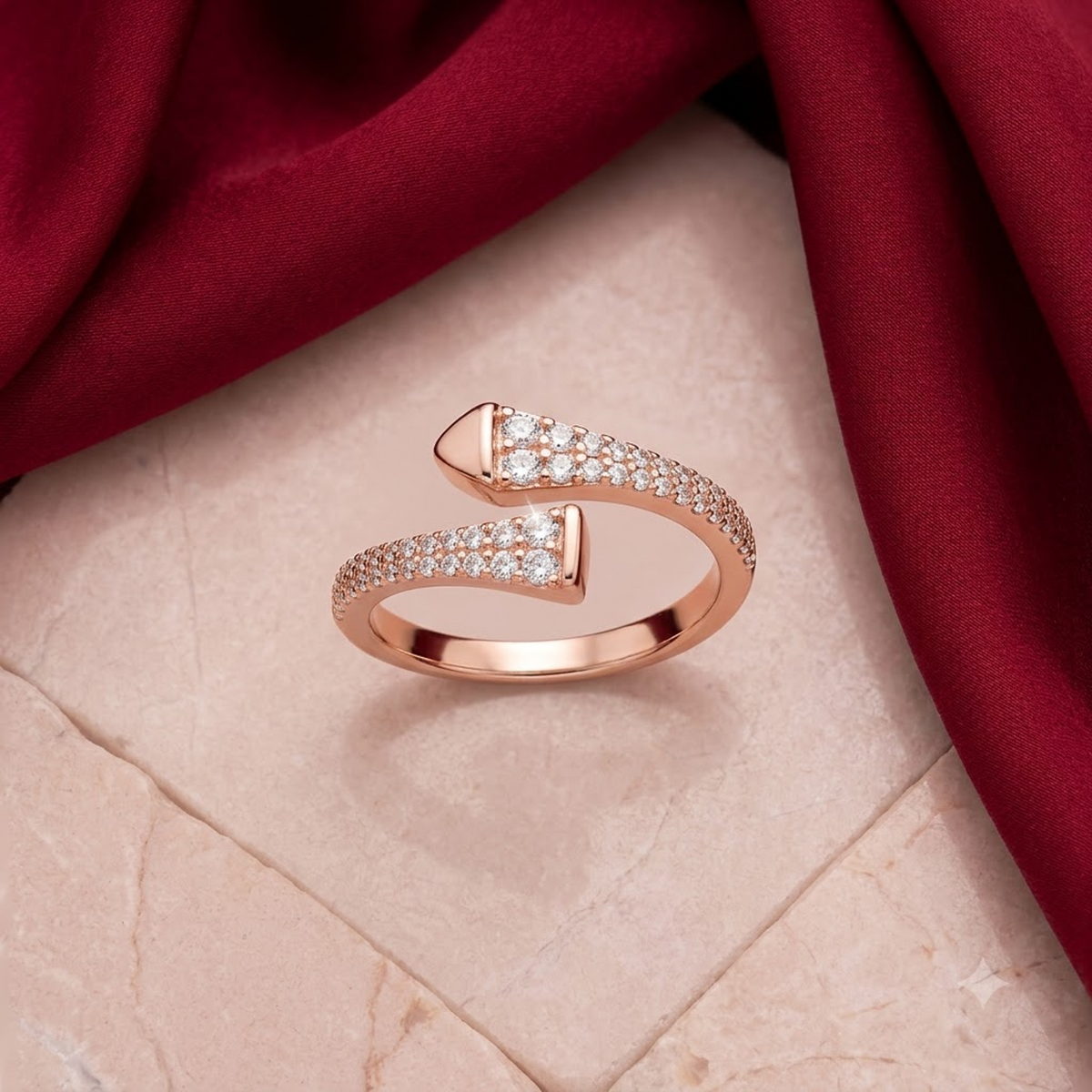 The Serpent’s Wrap Rose Gold Ring