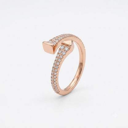 The Serpent’s Wrap Rose Gold Ring