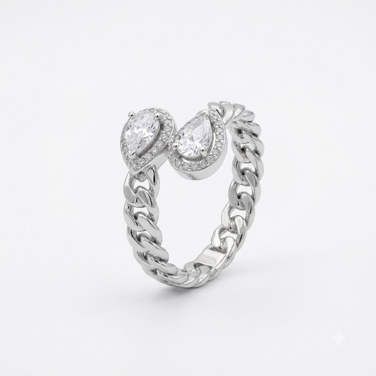 The Twin Tear Curb Ring