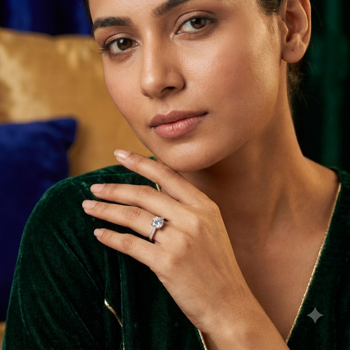 The Celestial Solitaire Ring