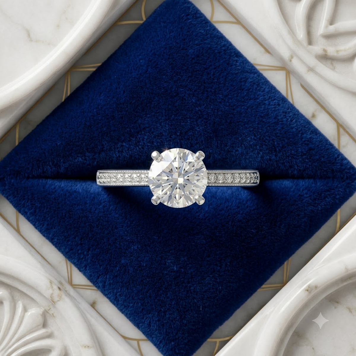 The Celestial Solitaire Ring