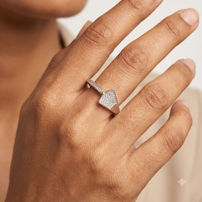 The Prism Arc Diamond Ring
