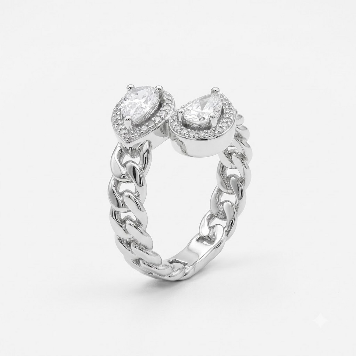The Twin Tear Curb Ring