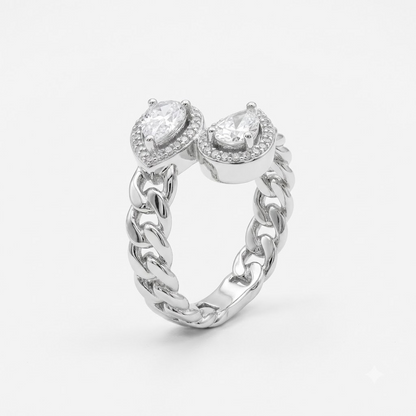 The Twin Tear Curb Ring