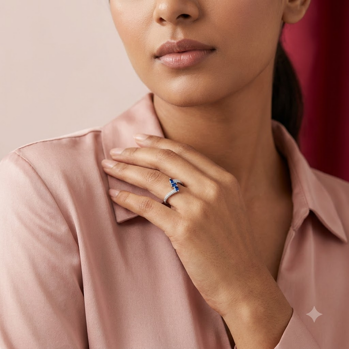 Aura Trio Sapphire Ring