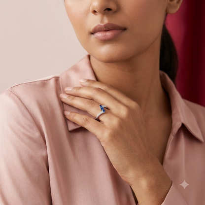 Aura Trio Sapphire Ring