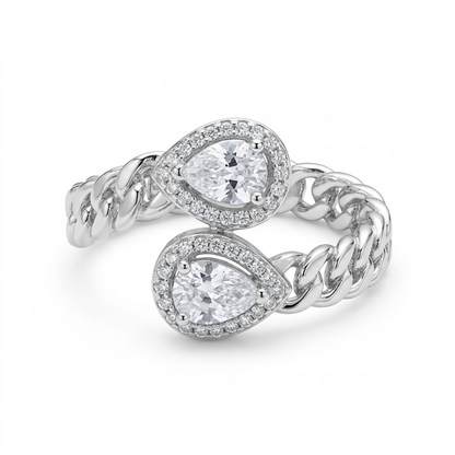 The Twin Tear Curb Ring