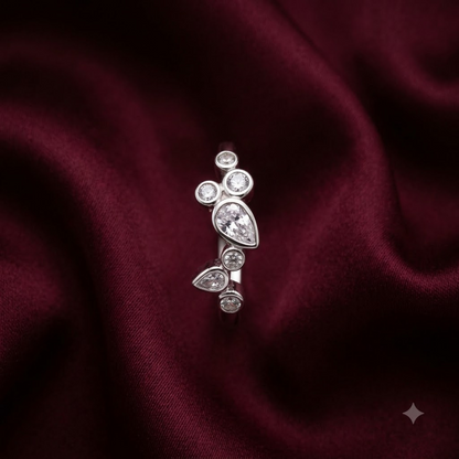 Bezel Scatter Cluster Ring